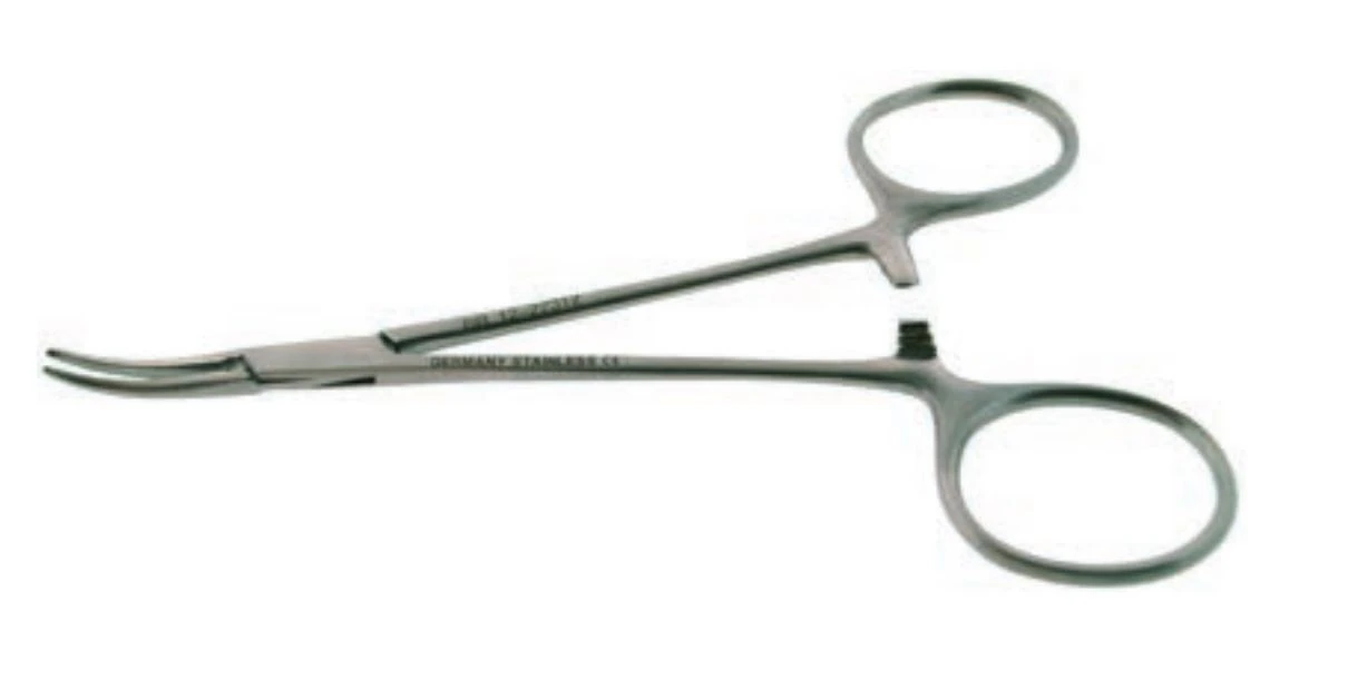 Halsted Mosquito Hemostatic Forceps, Curved, 5" Stainless Steel, Autoclavable, Each