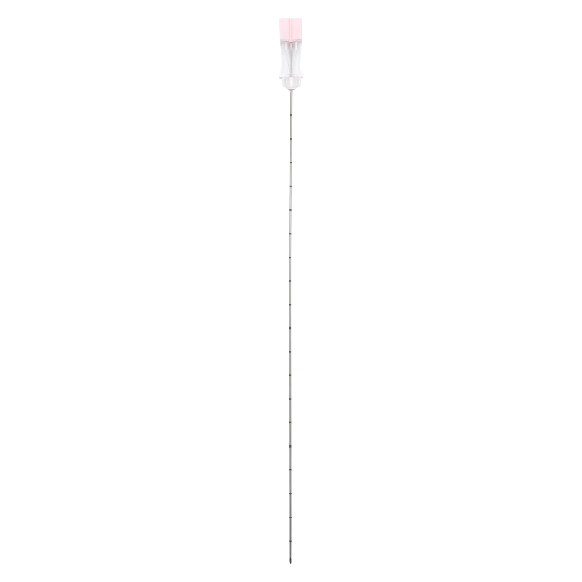 Myco Medical Quincke Spinal Needle, 18G x 8", Echogenic Stylet Tip, Metric Mark, Pink, Sterile, 25/Bx, SNME18G801