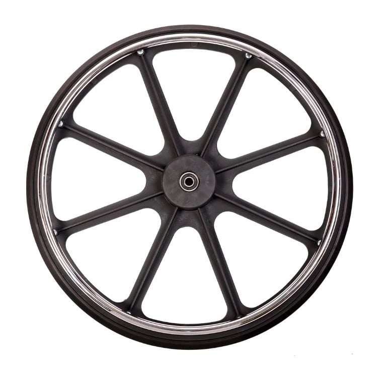 Medline Rear Wheel for Extra Wide Wheelchair, Caster Wheel, Each