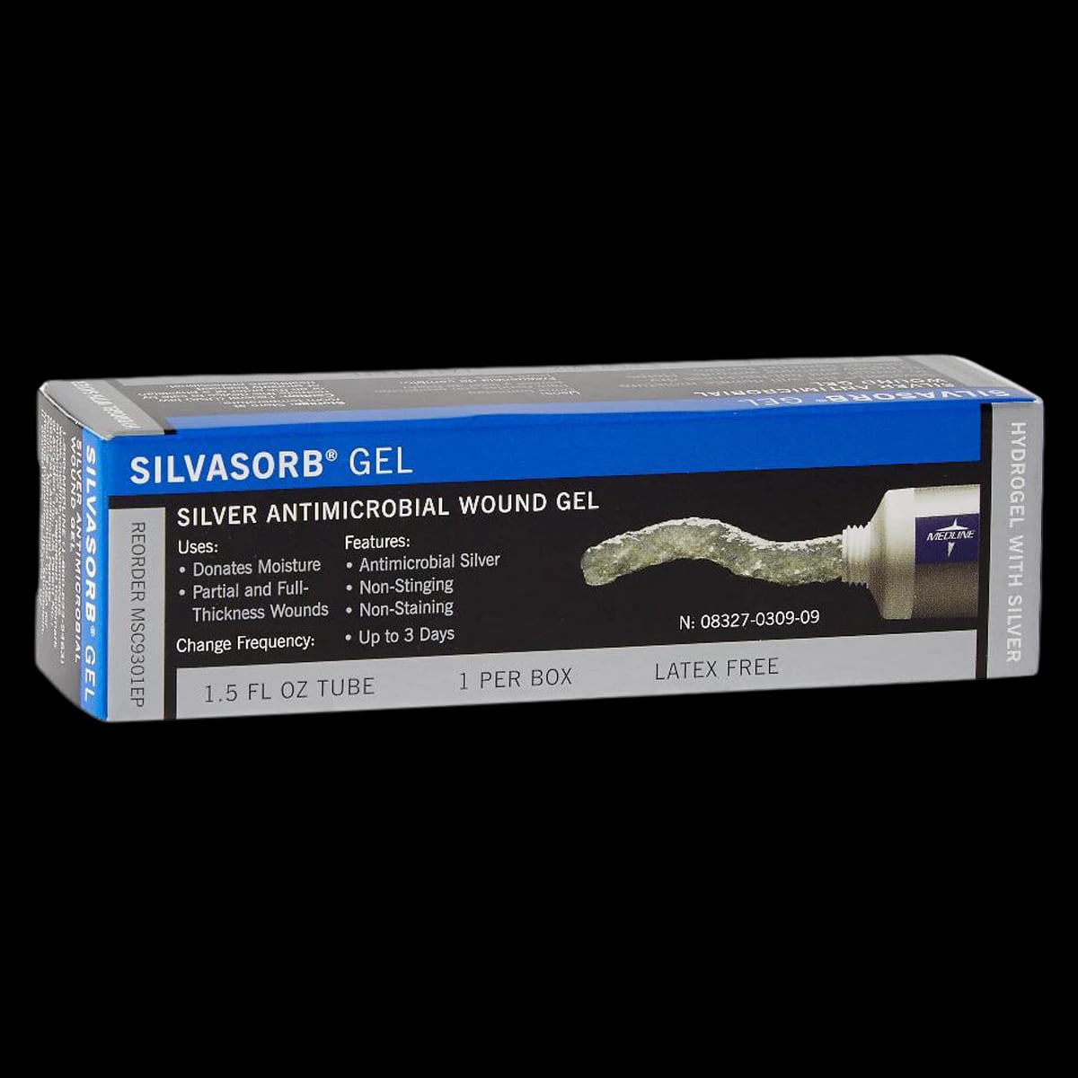 Silvasorb Gel Hydrogel Wound Dressing, Sterile Tube, 1.5 oz, Latex-Free
