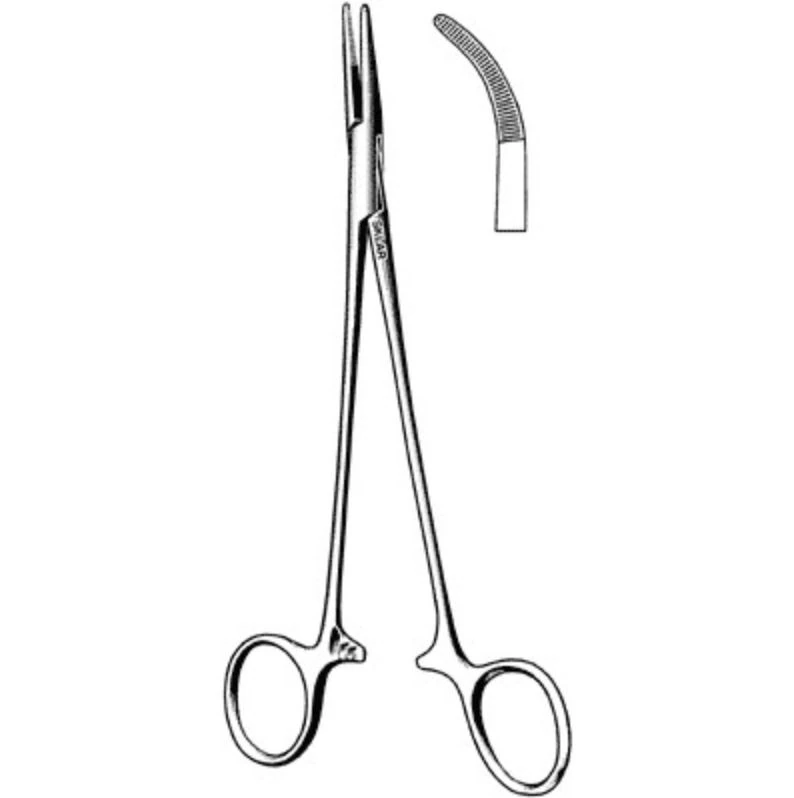 Sklar Adson Hemostatic Forceps, Curved, 7-1/4"