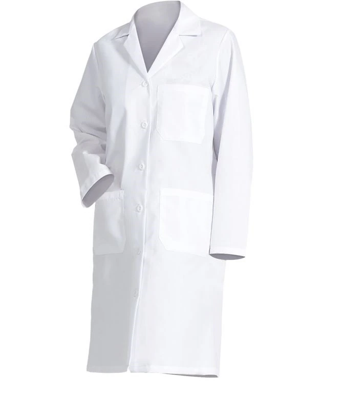 Fashion Seal Ladies Traditional Lab Coat, White, 65% Polyester / 35% Cotton, 39.5 in, 3 Pockets, Long Sleeves, 48 Each
