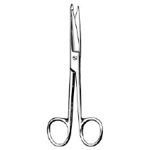 Sklar Surgi-OR Knowles Bandage Scissors, Straight, 5-1/2", Stainless Steel, Non-Sterile, Reusable, Each
