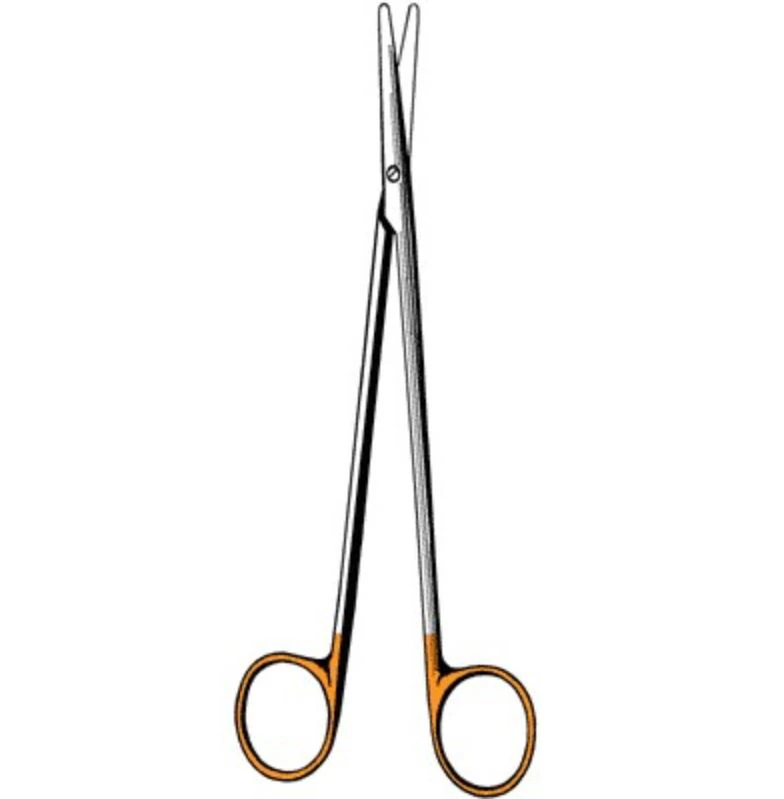 Sklar Surgi-OR Metzenbaum Dissecting Scissors, Straight, 7", Tungsten Carbide, Stainless Steel, Non-Sterile, Reusable