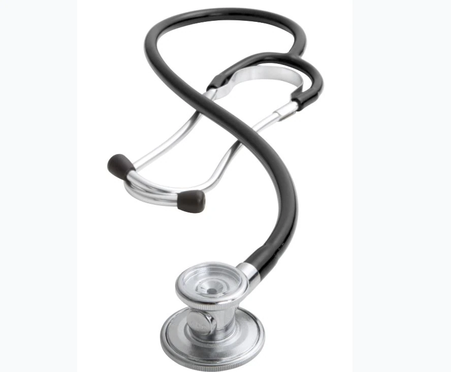 ADC Adscope 647 Sprague Rappaport Stethoscope, Adult/Pediatric, Black, Single Lumen Tubing