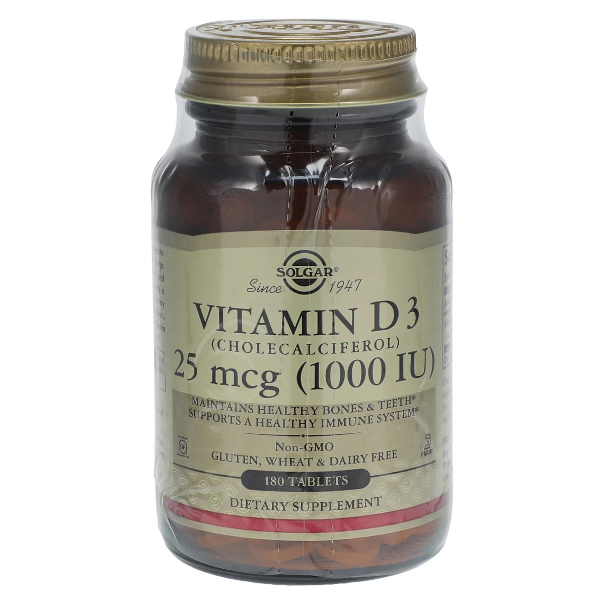 Garden of Life Vitamin D3 Supplement Tablets, Kosher, 1000 IU, 180 Count Bottle