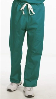 Fashion Seal Unisex Scrub Pant, Teal, Medium, 65% Polyester / 35% Cotton, Drawstring, 1 Pocket
