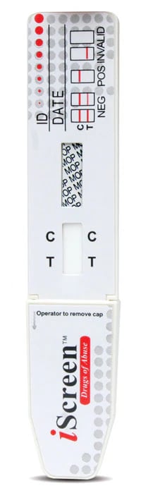 iScreen Morphine (OPI 300) Single Dip Drug Screen Test Kit, 25/Box