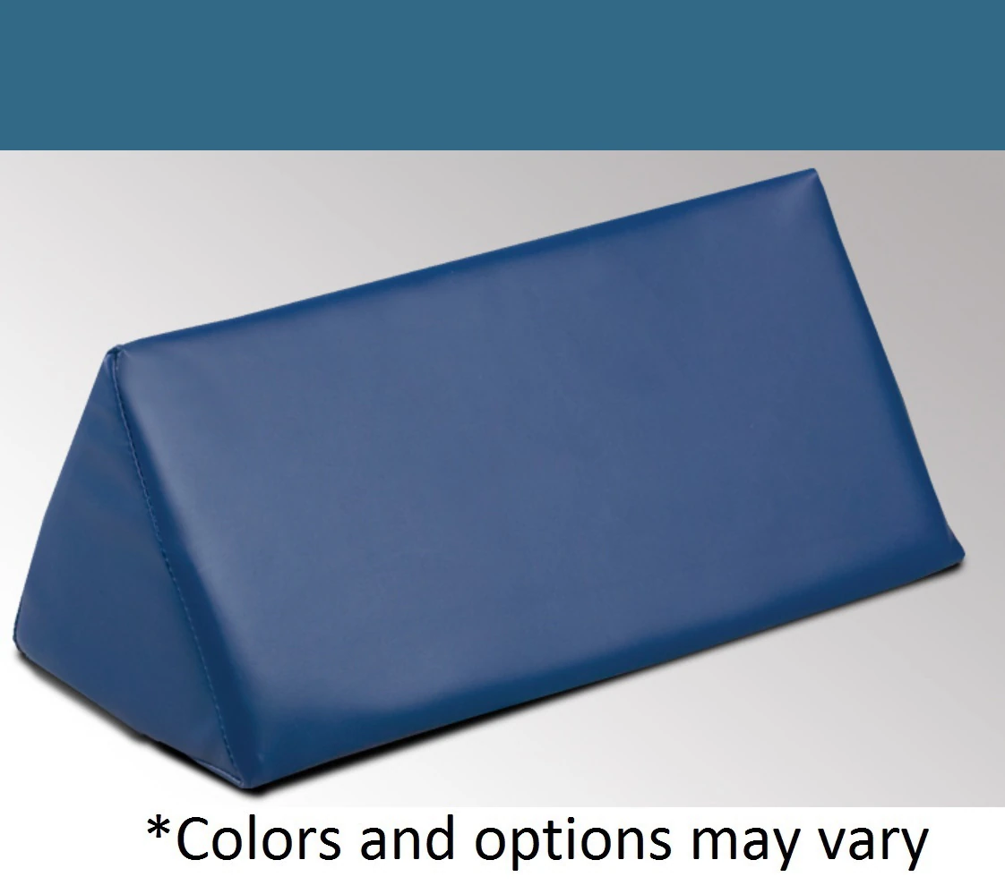 Clinton Industries Positioning Wedge, Vinyl Cover, 16 x 8 x 8 in, Wedgewood