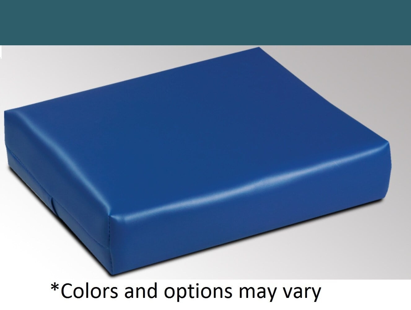 Clinton Industries Pillow Pos Foam Positioning Pillow with Vinyl Cover, Slate, 14x12x3"