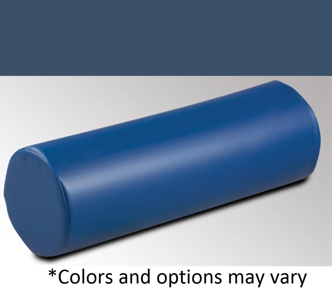 Clinton Industries Positioning Bolster, Vinyl Cover, 24" x 8", Royal Blue
