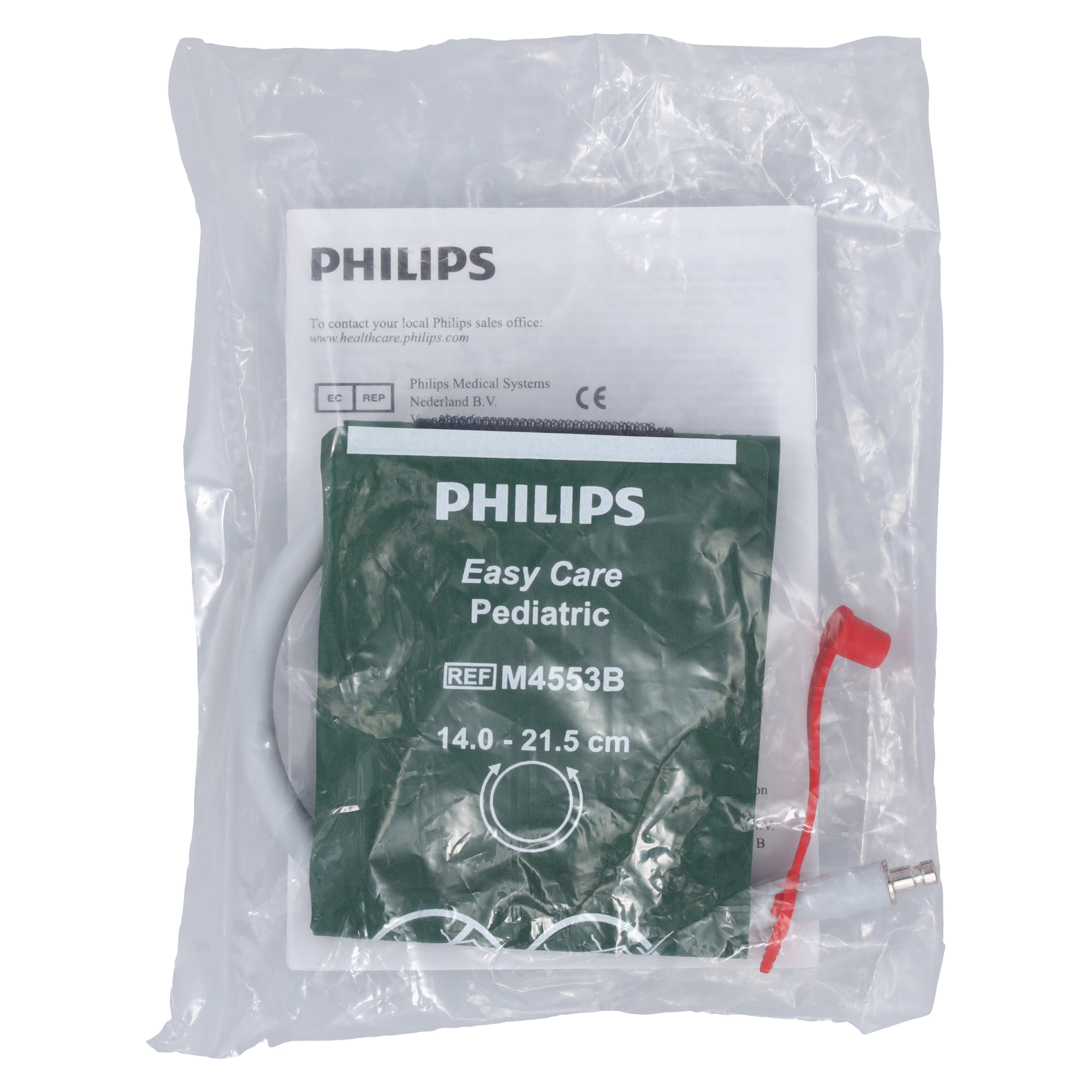 Philips Easy Care NIBP Cuff, Pediatric, Reusable, Green, Latex-Free