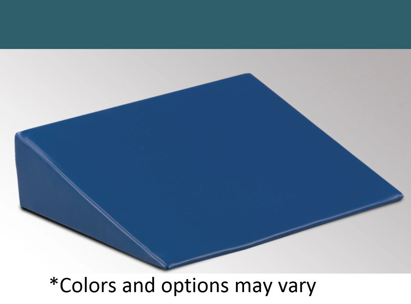 Clinton Industries Positioning Wedge, Vinyl Cover, Slate Blue, 18" x 24" x 6"