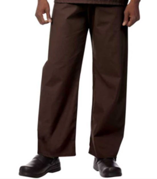 Fashion Seal Unisex Scrub Pant, Chocolate, Large, 1 Pocket, 65% Polyester / 35% Cotton, Drawstring Closure