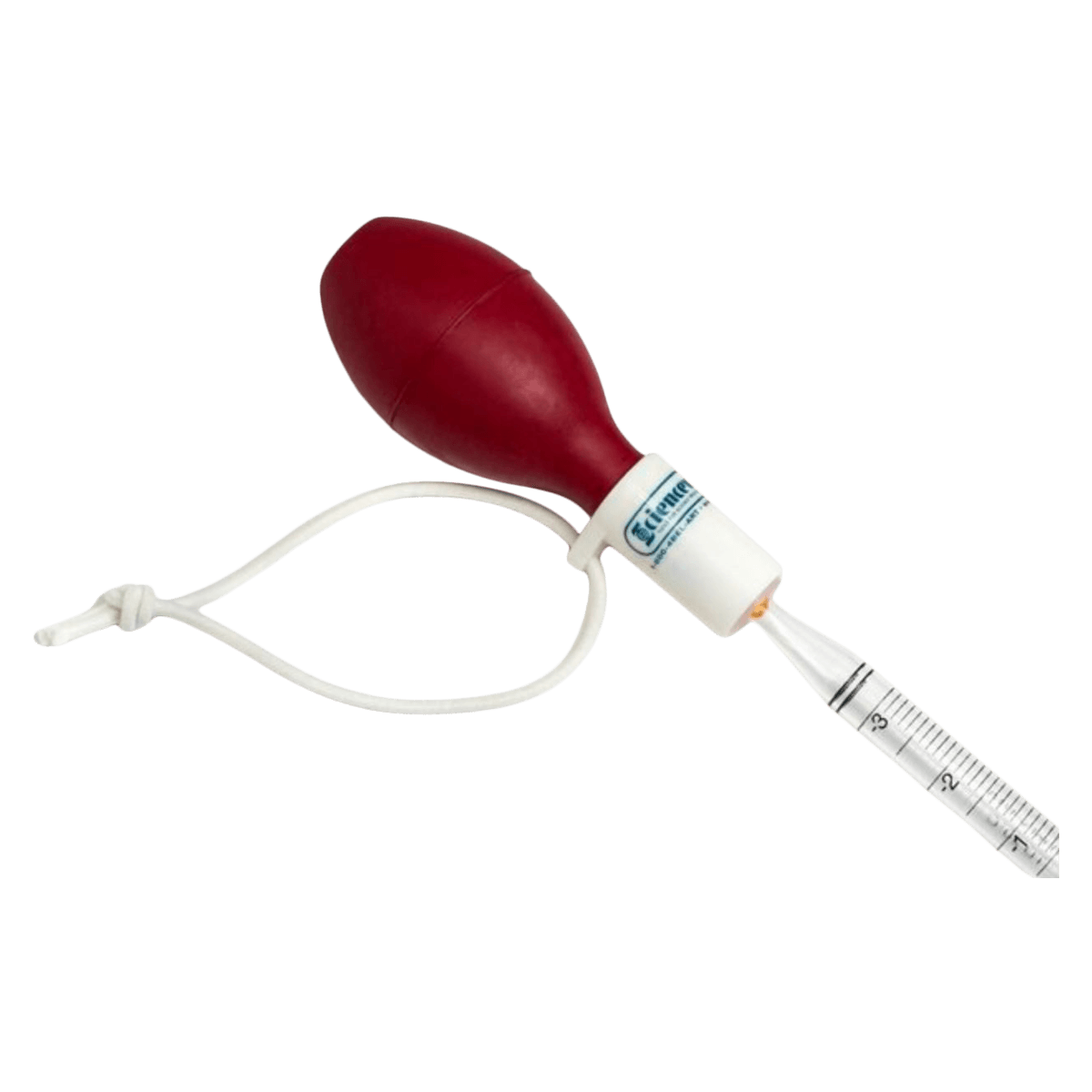 Bel-Art SP Scienceware Bulb Pipettor, Silicone, Red, Autoclavable, Each