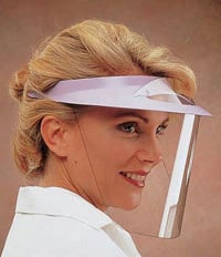 Opmed Visor Kit, Neon Yellow, Disposable, with 2 Shields and 1 Mini Shield