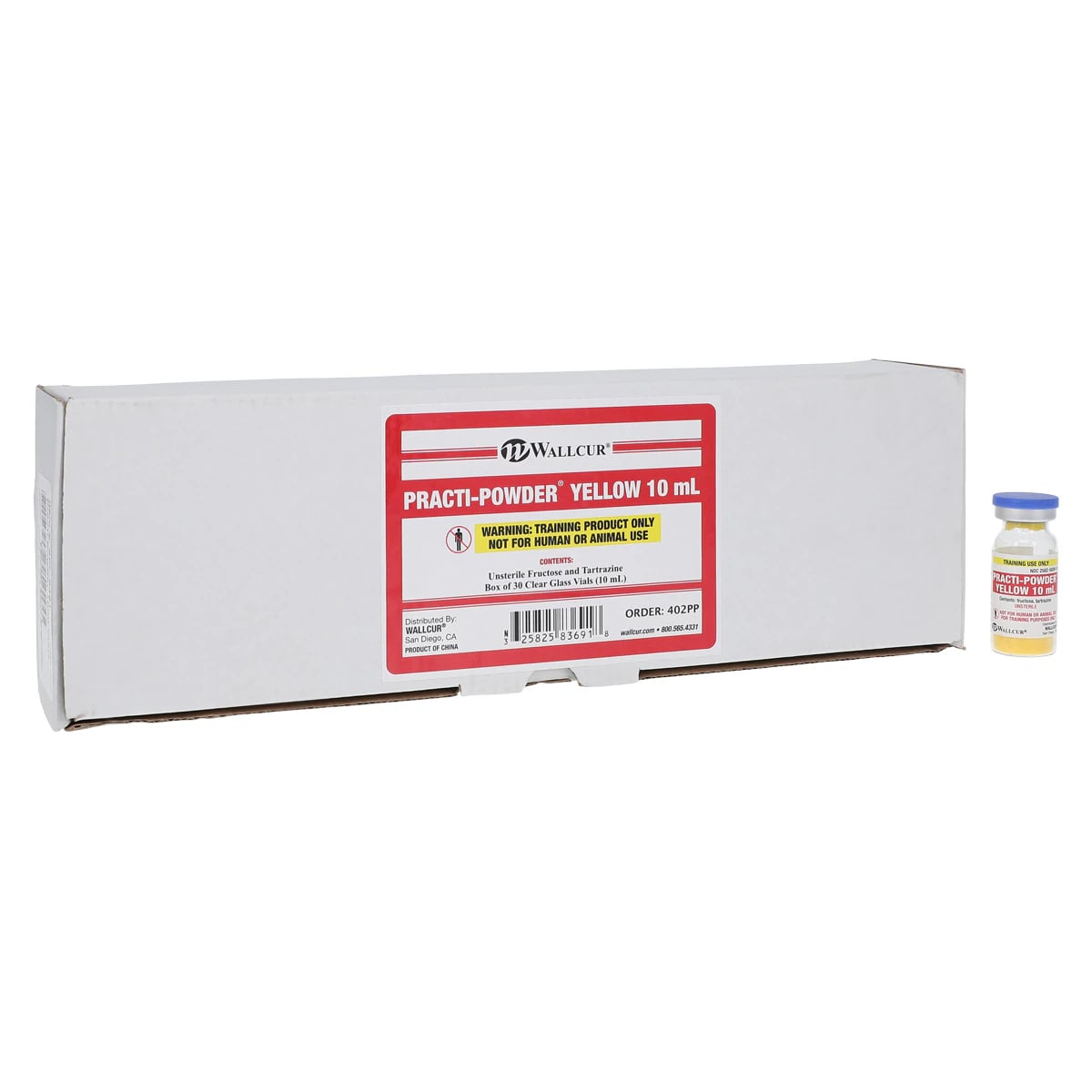 Practi-Powder Reagent Vial 10mL for Reconstitution Practice, 30 Vials/Case