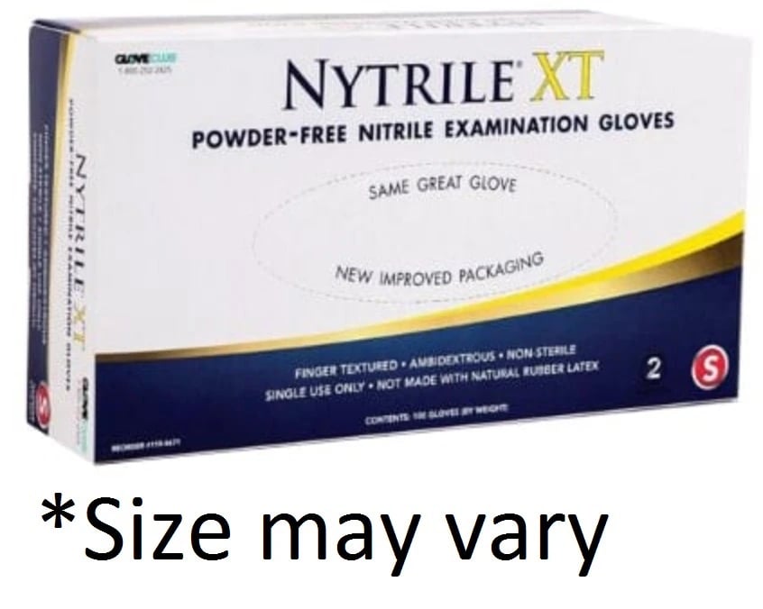 Nytrile XT Nitrile Exam Gloves, Small, Periwinkle Blue, Powder Free, Non-Sterile
