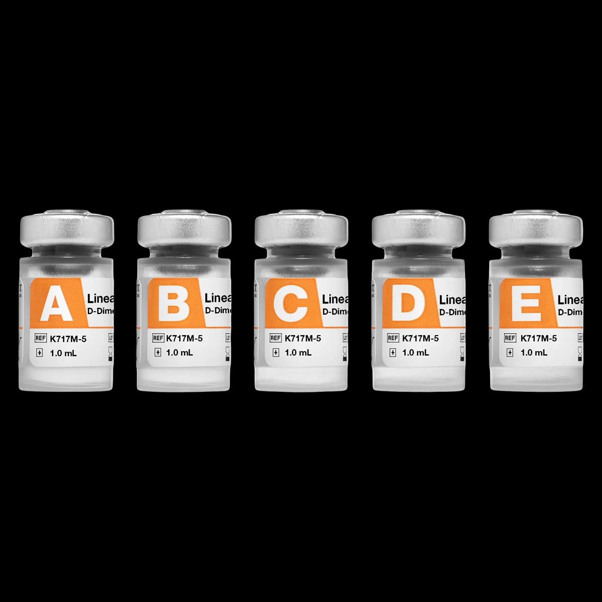 Audit Microcontrols D-Dimer Low Linearity Set, 5 Levels, 5 x 1 mL Lyophilized, 5/Pk