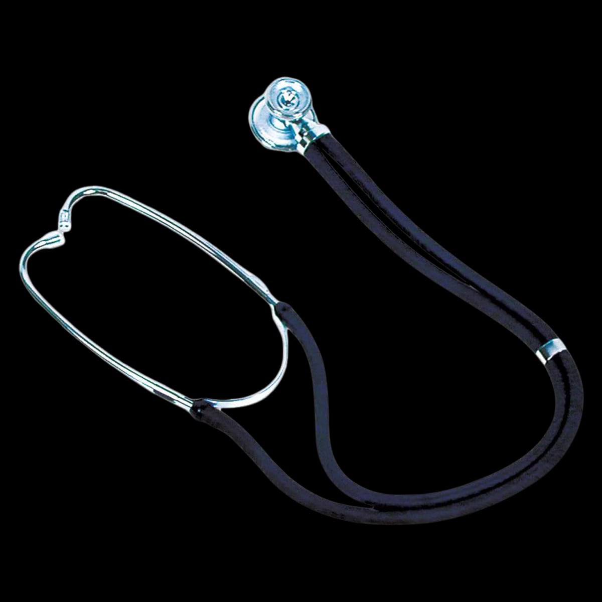 Sprague Rappaport Stethoscope, Adult, Black, 2-Tube, Lightweight (MRI Compatible)