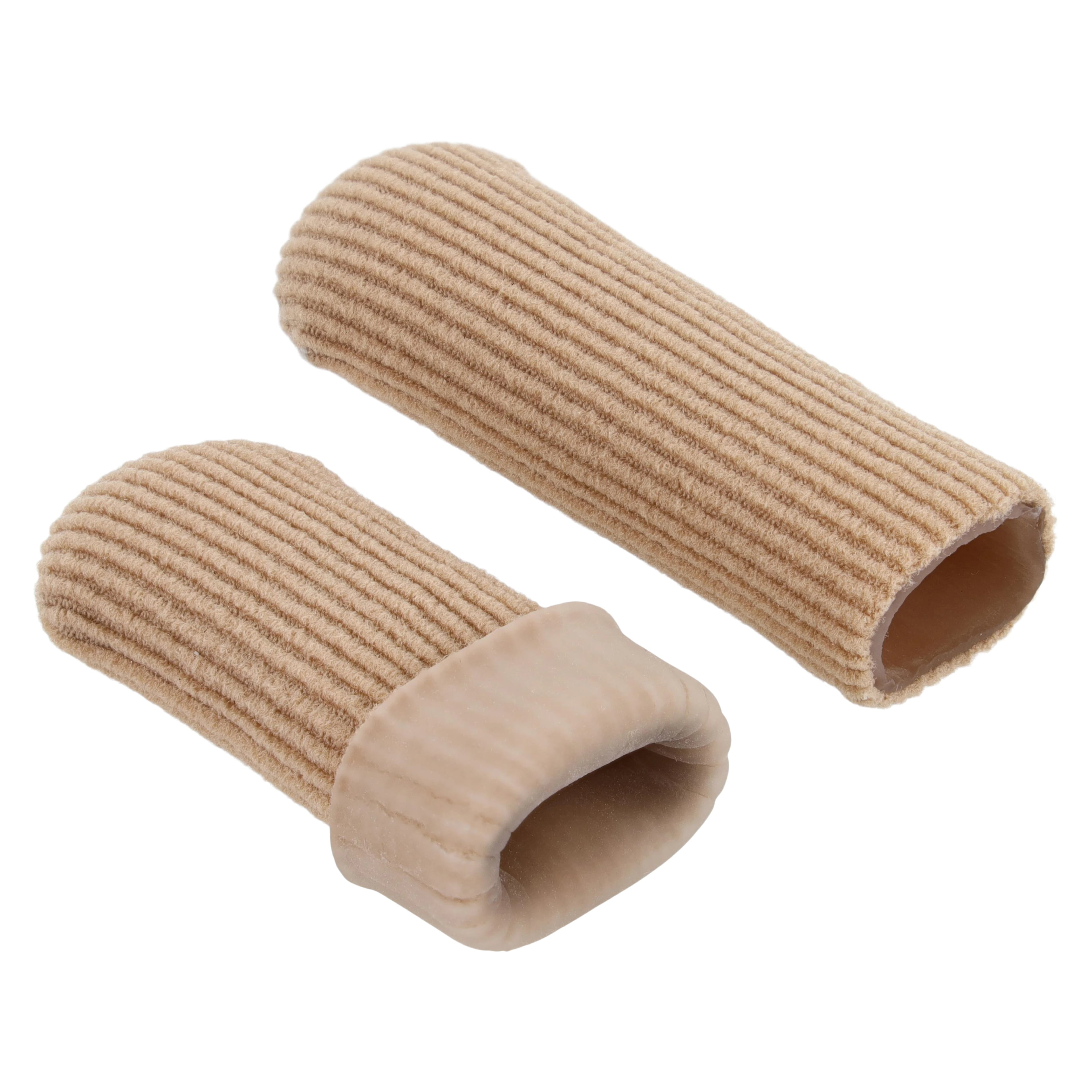 Pedifix Visco-Gel Protector Toe Cap, Ribbed Knit with Mineral Oil, Large/X-Large