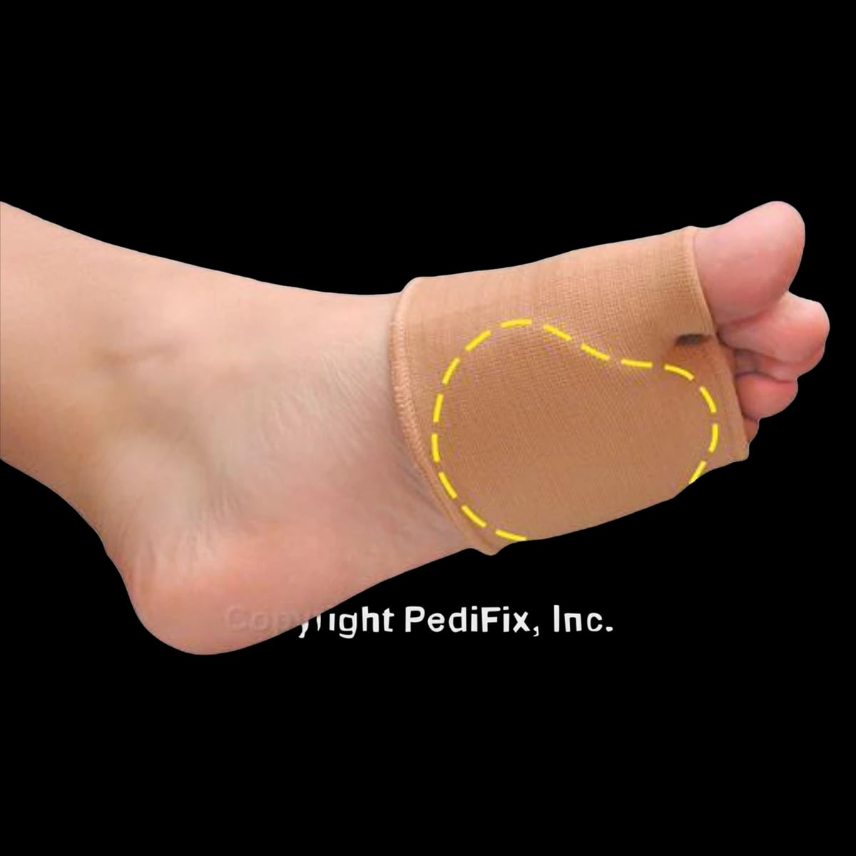 Pedifix Visco-Gel Strap Foot Gel/Mineral Oil, Small/Medium, Left, Uncovered