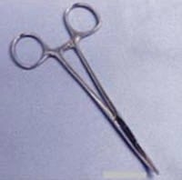 Medline Mosquito Hemostatic Forceps, Curved, 3-1/2", Stainless Steel, Sterile, 20/Case