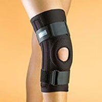 Hely & Weber Adult Neoprene Knee Compression Brace, Black, 2X-Large (18-20")