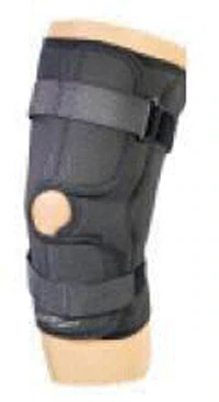DJO Economy Wraparound Knee Brace, Drytex, Black, 2X-Large (26.5-29.5")