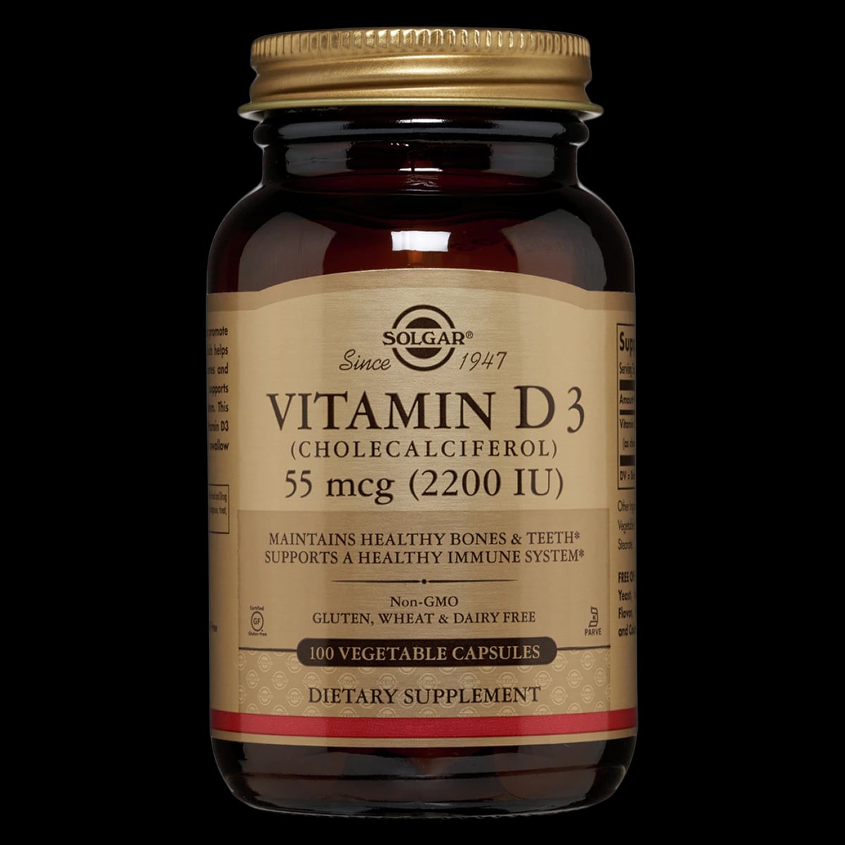 Garden of Life Vitamin D3 Vegicaps, 2200 IU, Kosher, 100 Count