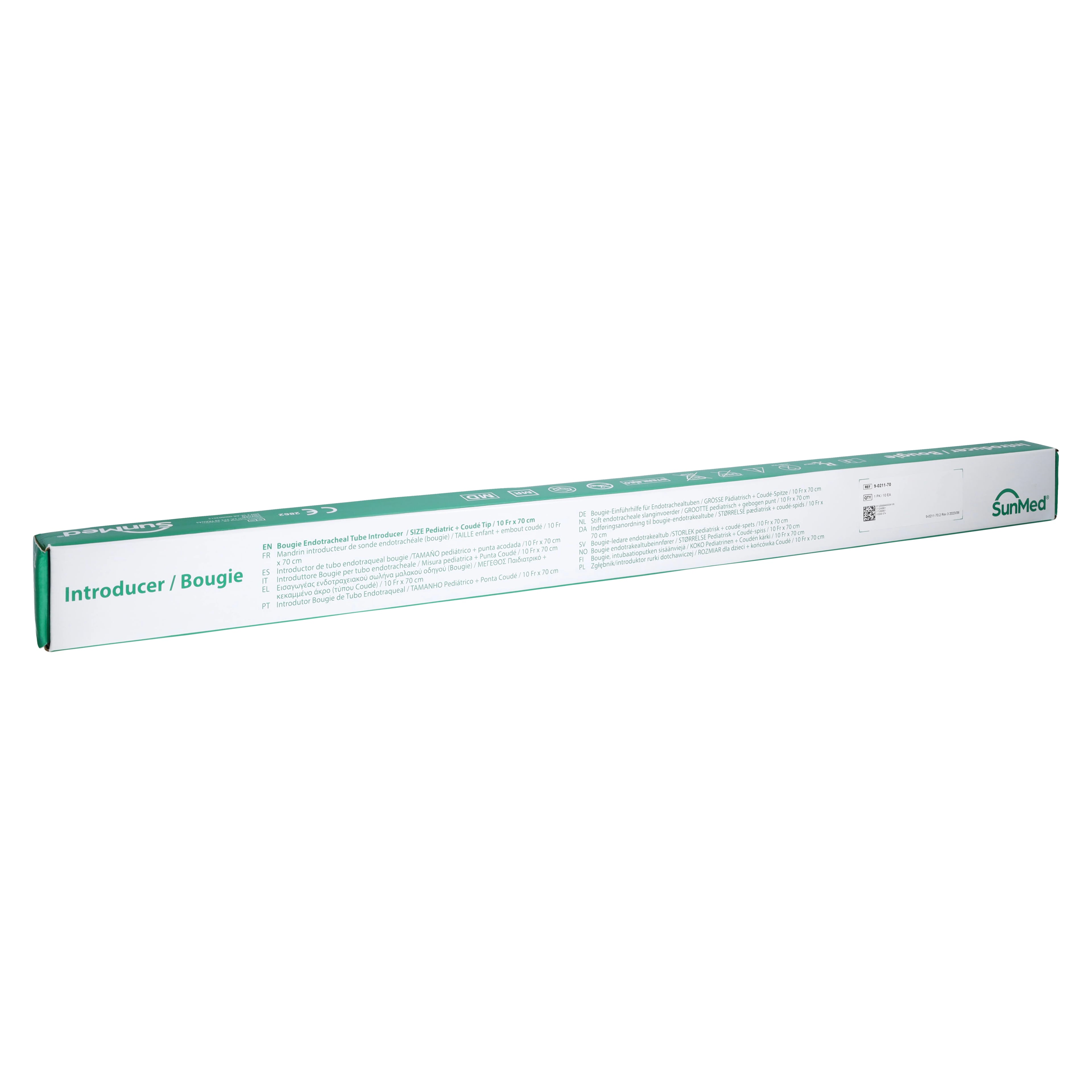 SunMed Bougie Introducer, 10 Fr, 70 cm, Coude Tip