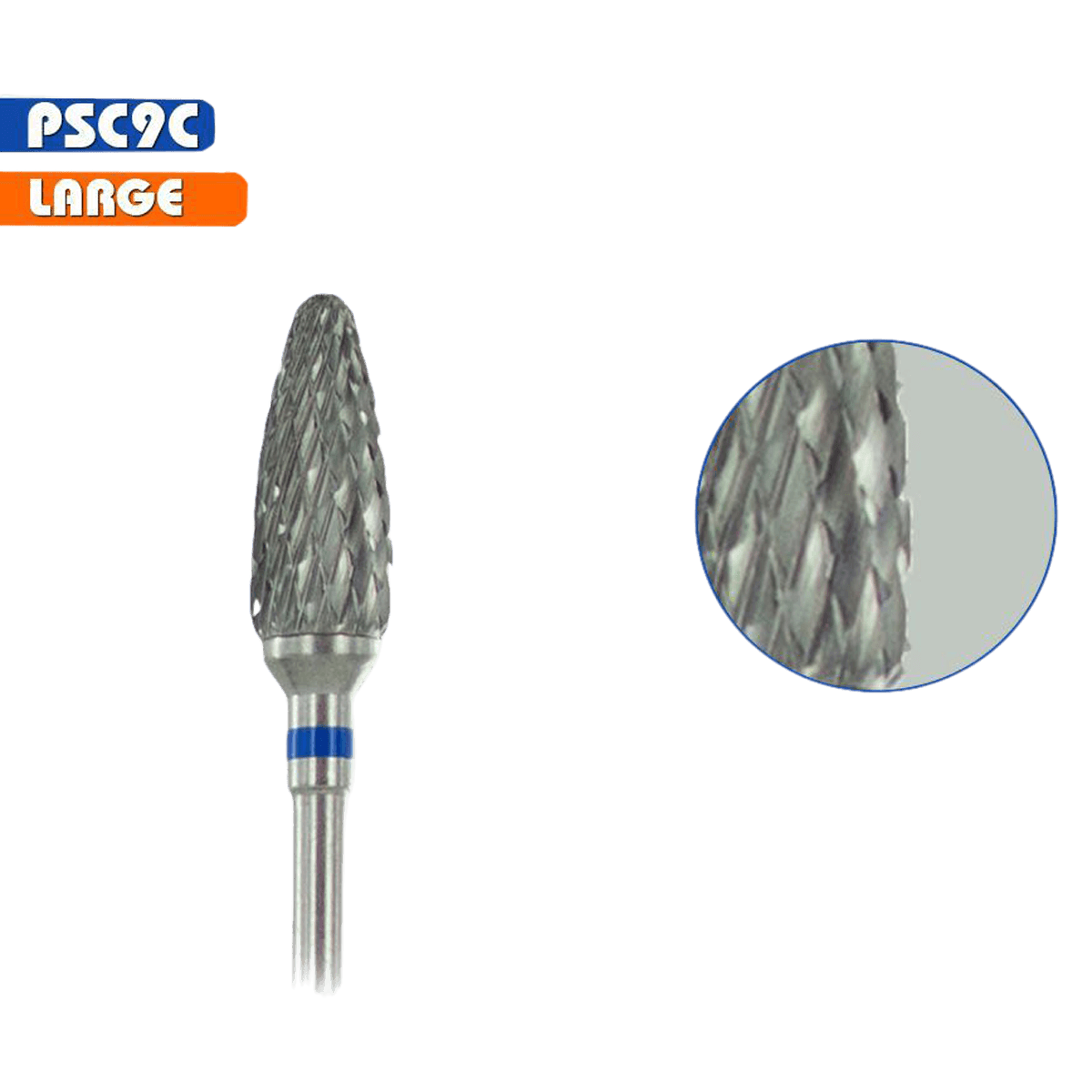 Medicool Coarse Carbide Cone Bur, 3/32" Shank, Large, Swiss Carbide, Each