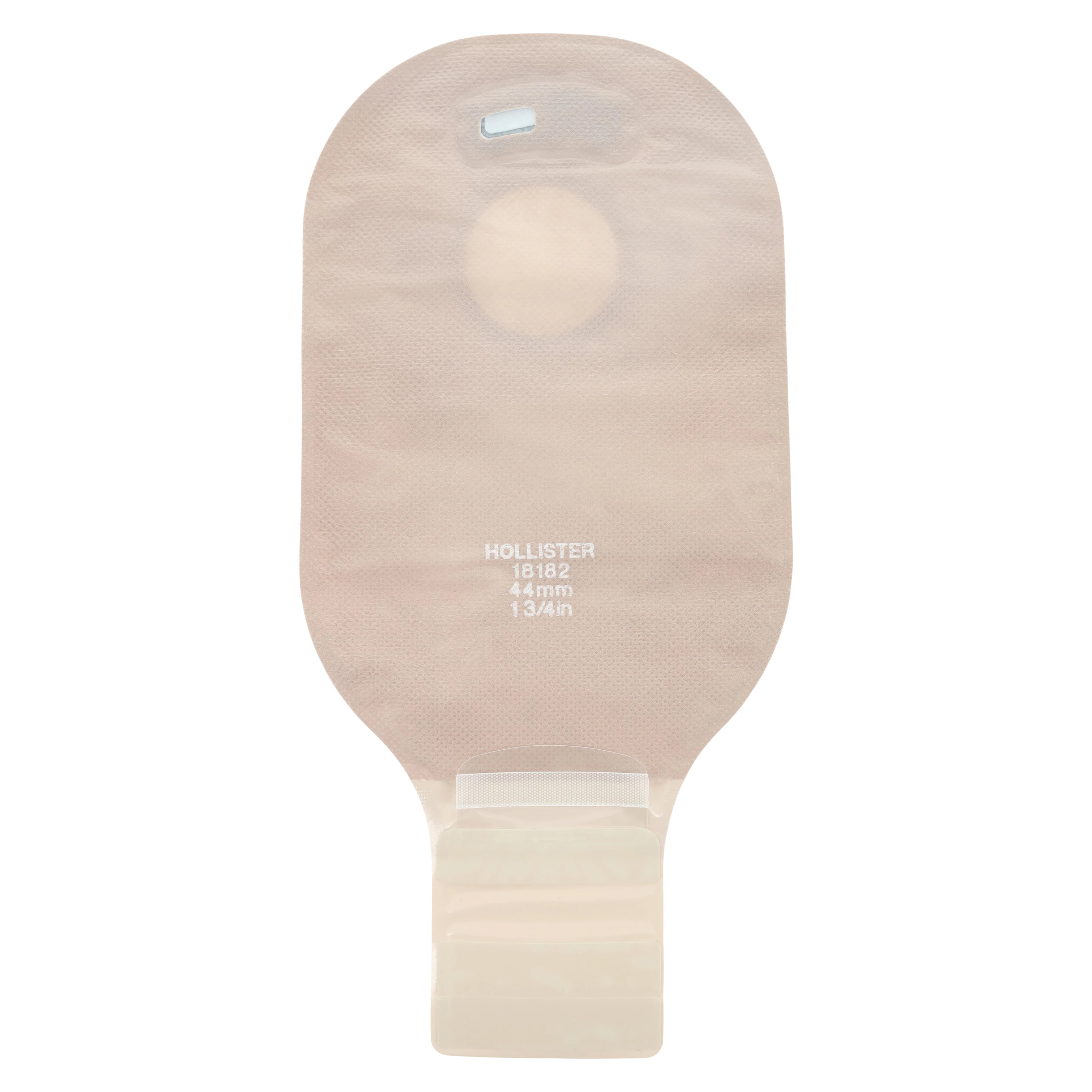 Hollister New Image 2-Piece 12" Ostomy Pouch, Beige/Green, 1-3/4" Flange