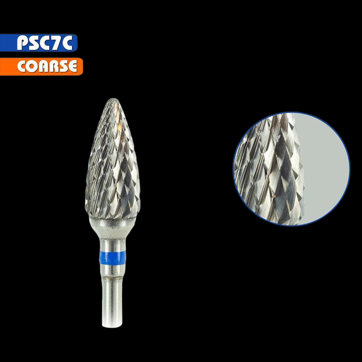 Medicool Coarse Carbide Small Cone Bur, 3/32" Shank, Swiss Carbide, Each