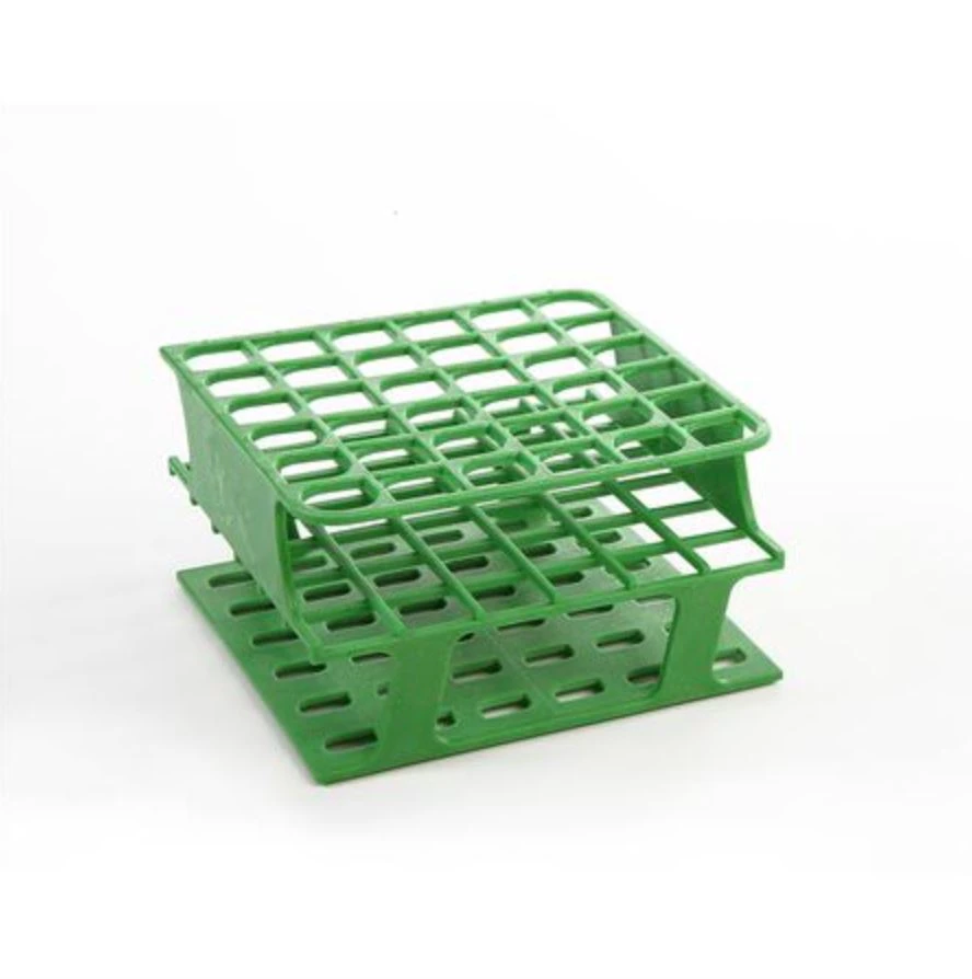 Marketlab Test Tube Rack, Delrin, 16mm, 36-Place, Green, Reusable