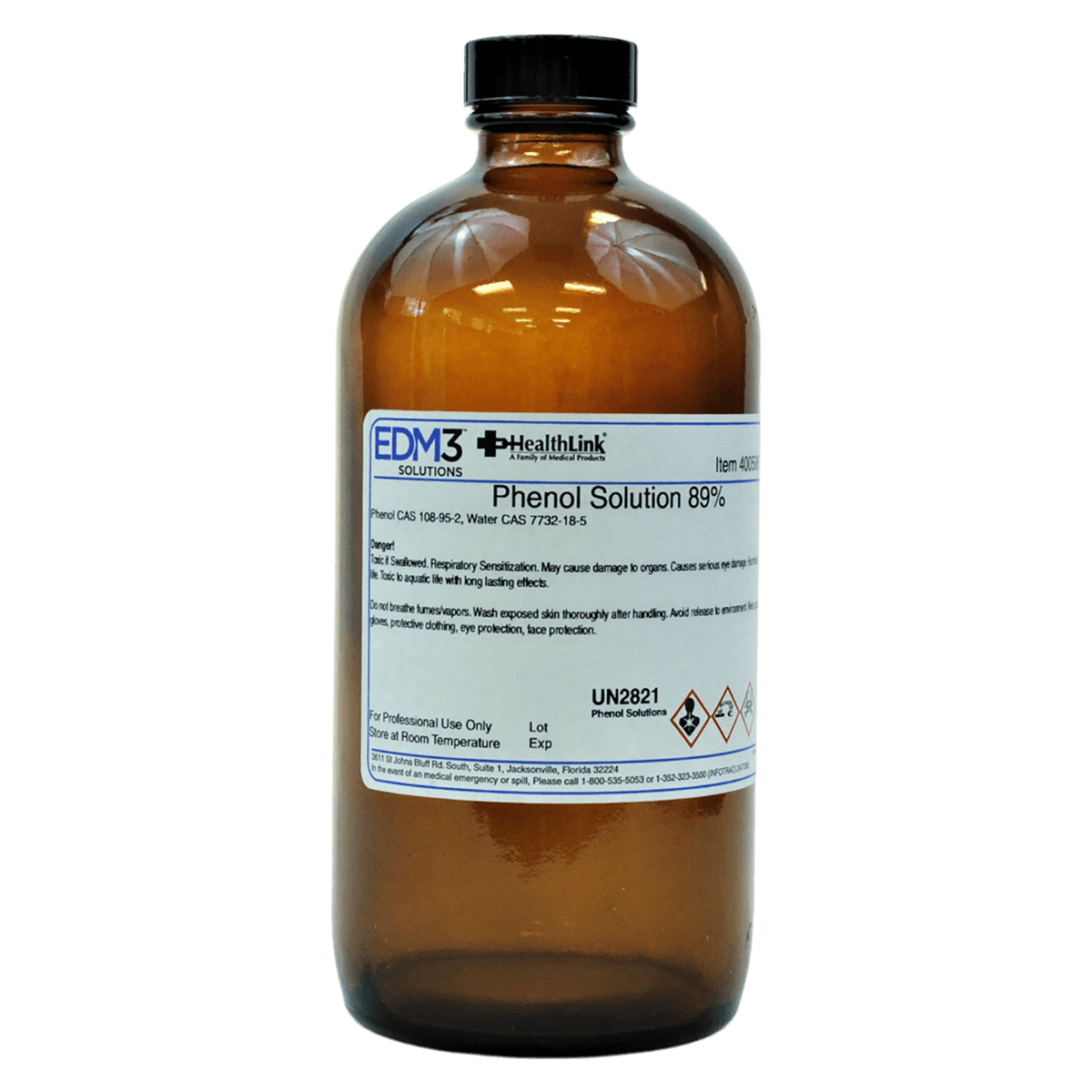 Phenol Liquid 89%, 16 oz Bottle