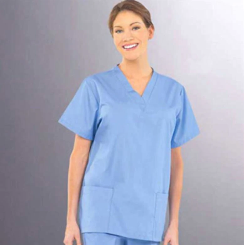Fashion Seal Healthcare® Ladies' V-Neck Tunics, Ciel Blue, Extra Large, 1/Pkg, 01KEZKNM26Y4MF5PAANTWPNRDZ