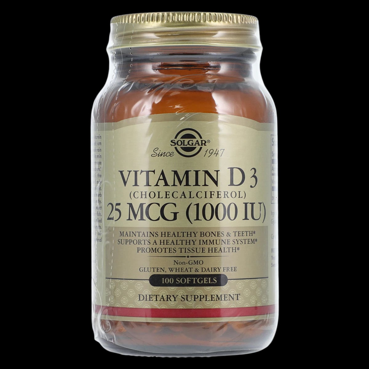 Garden of Life Vitamin D Softgels, 1000 IU, 100/Bottle