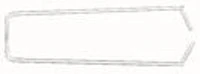 Miltex Instrument Stringer with Center Lock, 2-1/2" x 12", Stainless Steel, Each
