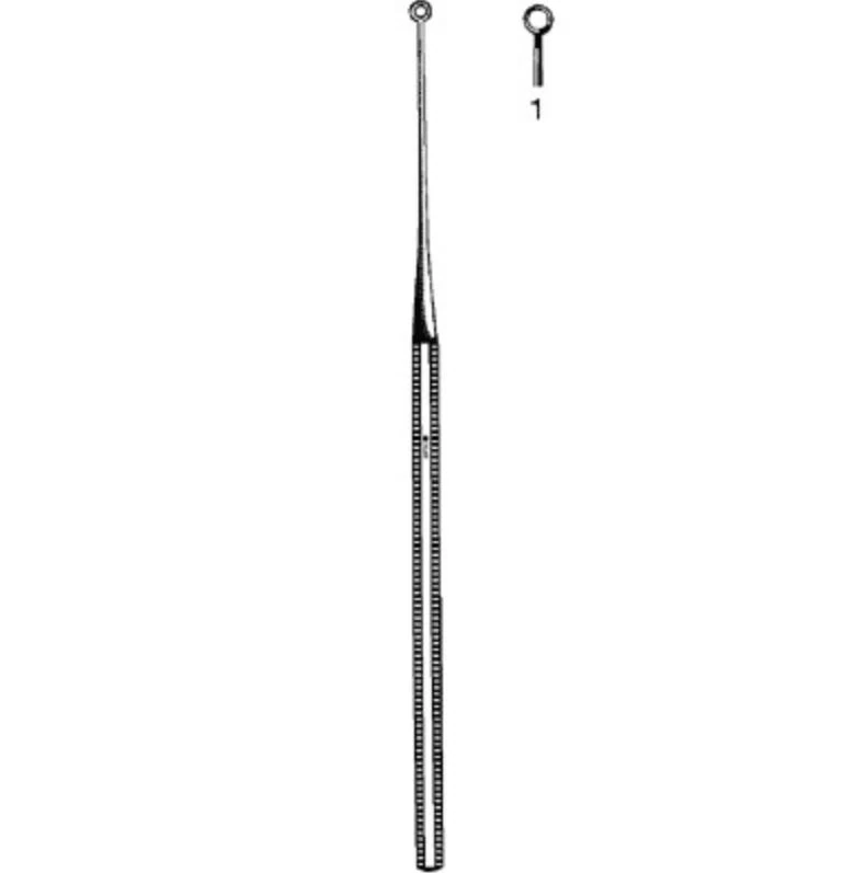 Sklar Instruments Buck Ear Curette #1, Stainless Steel, Non-Sterile, Reusable