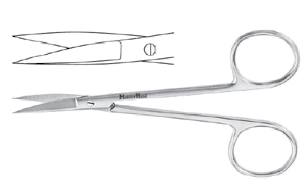 Meister-Hand Iris Scissors, Straight, 4-1/2" (11.4 cm), Stainless Steel, Each
