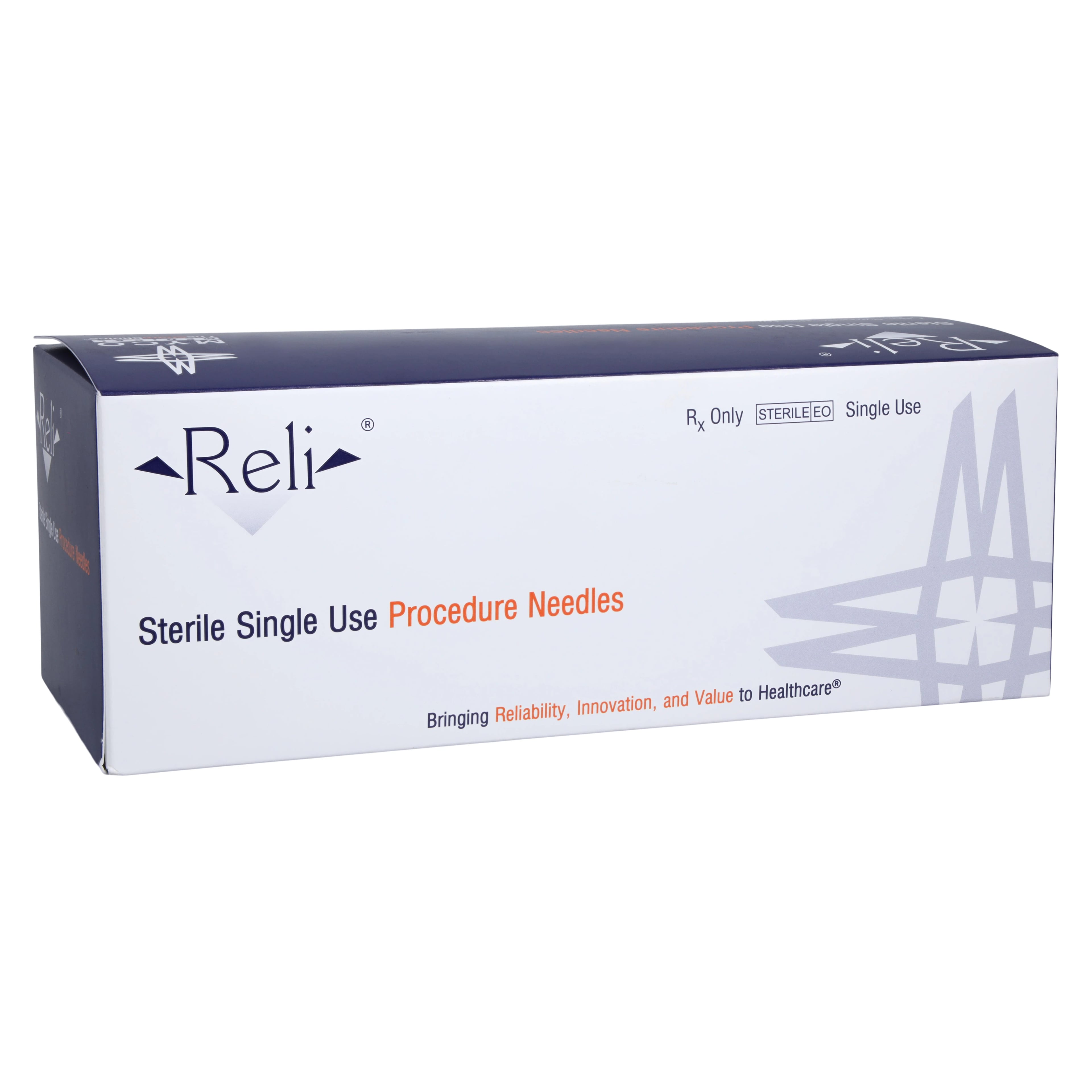 Myco Medical Quincke Spinal Needle, 25G x 3.5", Echogenic Stylet Tip, Orange, Sterile, 25/Bx