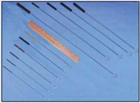 Healthmark Tube Brush Standard, Lumen Cleaning Brush, Nylon Bristles, Stainless Steel Wire, 8.5" x 0.75", Each