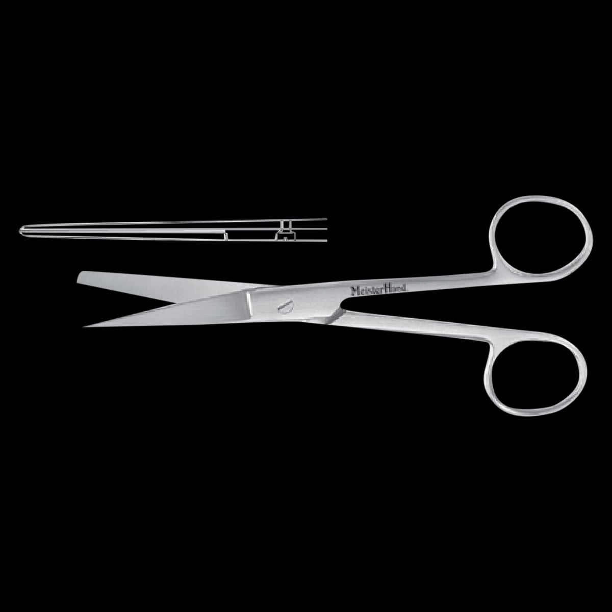 Miltex Meister-Hand Operating Scissors, Straight, 5-1/2", Stainless Steel, Each