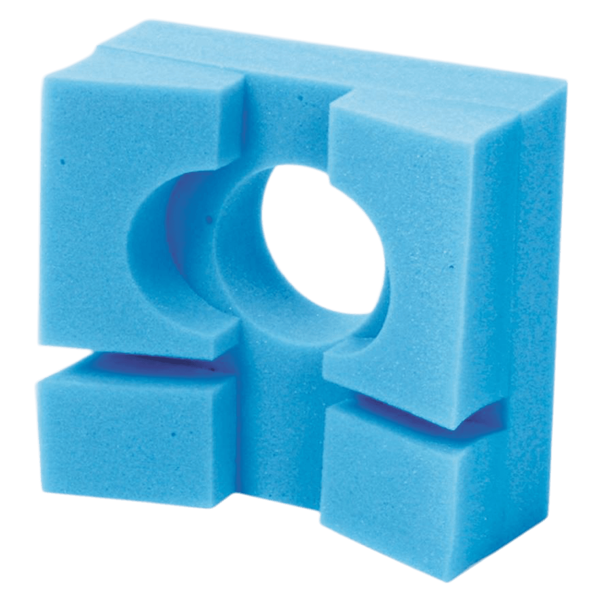 AliMed Richards Head Headrest Positioner, 8 x 8.5 x 3.75", Slotted, Blue