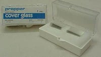 Propper Select Microscope Cover Glass, 22x22mm, No. 1 Thickness, 10/Box