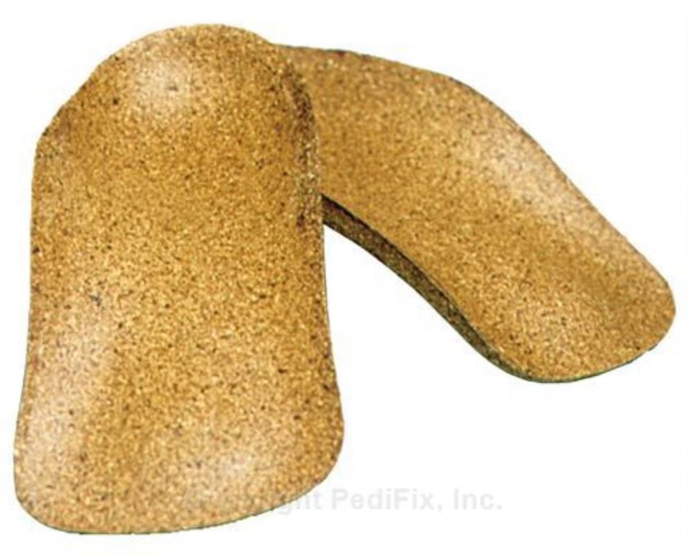 Pedifix Arch Cradles Cork & Latex Orthotic, Women's Size 10, Brown