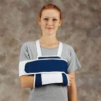 Deroyal Sling & Swath Shoulder Immobilizer, Navy Canvas, Medium, Left/Right