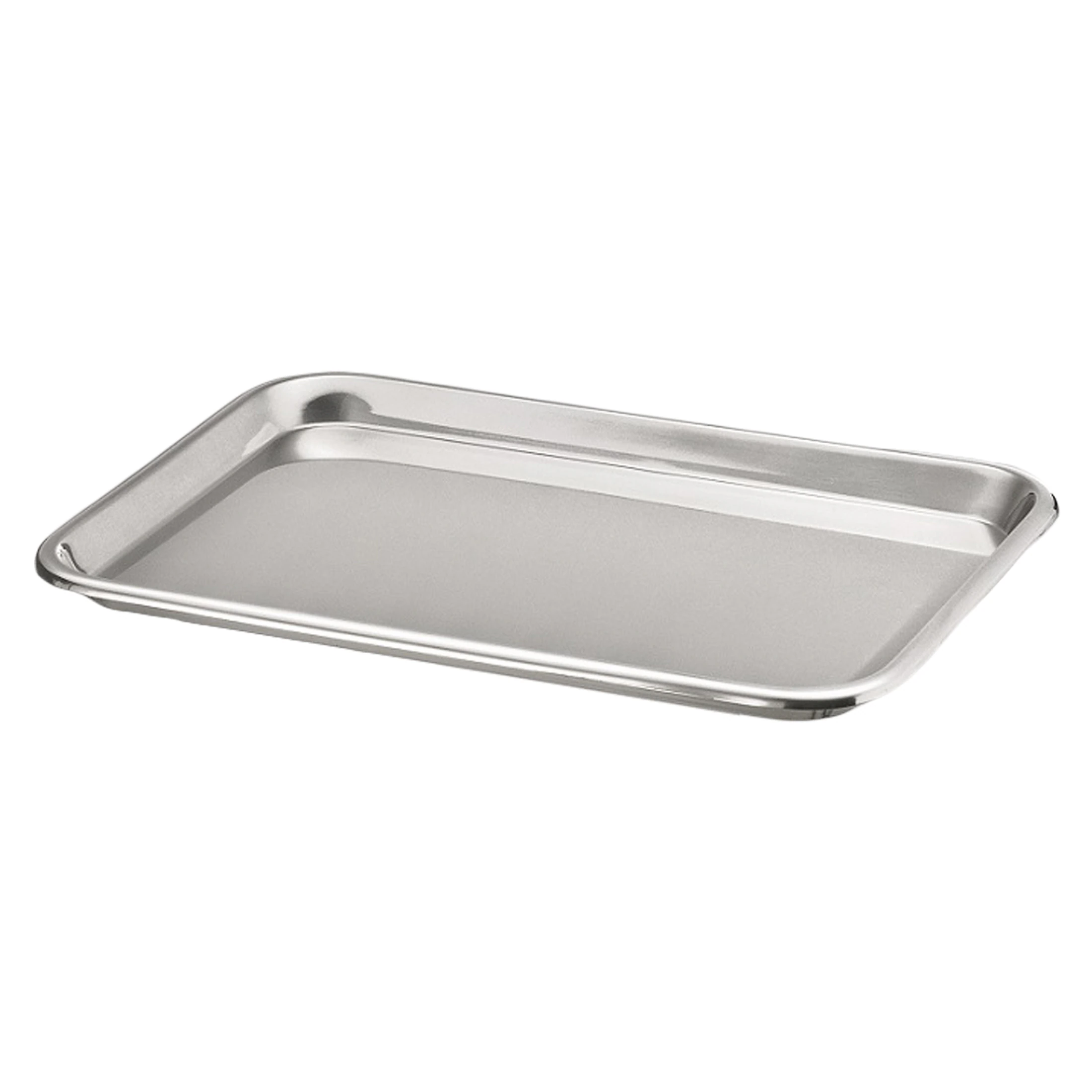 Dukal Stainless Steel Instrument Tray, 13-5/8 x 9-3/4 x 5/8", Autoclavable, 12/Case