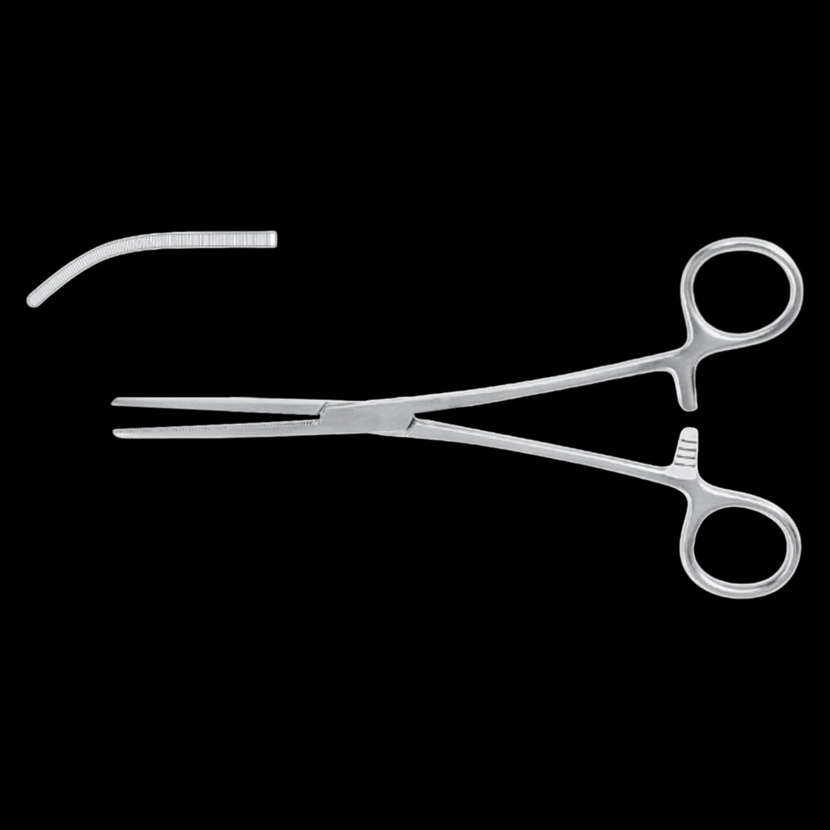 Meister-Hand Rochester-Pean Hemostatic Forceps, Curved, 6-1/4" (6.25"), Stainless Steel, Autoclavable, Each